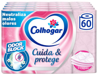 Papel higiénico Colhogar Cuida&Protege 5 x 12 por 24.35€