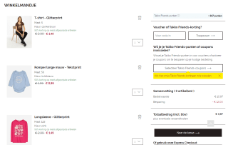 50% extra kassakorting bij 3 sale-artikelen bij Takko Fashion