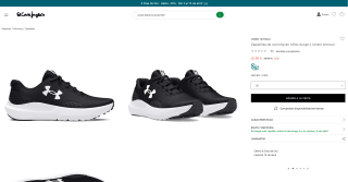 Zapatillas Under Armour Surge 4 Hombre por solo 20,95€