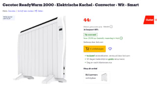 Elektrische smart kachel voor maar €44 bij Bol.com