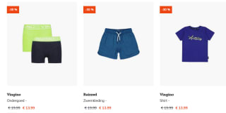 30% korting op de nieuwe 30% korting op nieuwe zomercollectie van Vingino, Retour & Raizzed bij Happybee