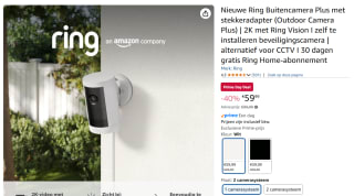 Ring Outdoor Cam Plus Plug In Wit voor €59,99 met Amazon prime