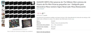 30 Mini pizarras de 75x100mm por 6€