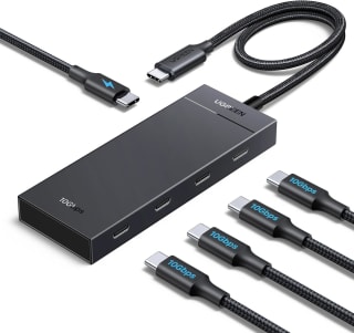 UGREEN USB C Hub 10 Gbps met PD 100 W, adapter met 4 x USB C-poorten voor €16,99 bij Amazon