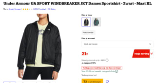 Under Armour RIVAL SPORT - Windjack voor €21 bij Bol