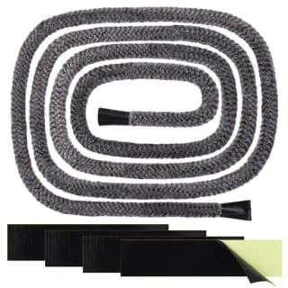 Junta Refractaria 2,5 m x 6 mm con 4 Cintas Finales, Resistente a 600 °C para Puerta de Chimenea e Inserto de Estufa por 1.99€