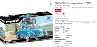 Playmobil 70177 Volkswagen Kever voor €21,58 bij Amazon