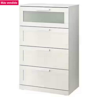 Cómoda BRIMNES 4 cajones 78x124 cm Ikea a solo 109€