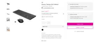 Mouse y Teclado 330 2V9E6AA por $370 | Descuento Liverpool
