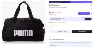Bolsa de Deporte Puma Challenger Duffle entre 21 y 30L por 7.9€