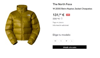 Chaqueta para Mujer The North Face 2000 Retro Nuptse por 131.99€