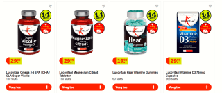 1+1 gratis op Lucovitaal Magnesium 400mg Forte bij Kruidvat