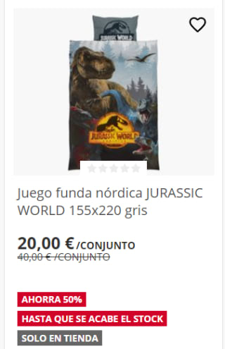 Fundas nórdicas infantiles por 20€ (en tiendas)