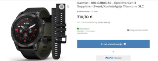 Garmin Epix Pro 47mm - Smartwatch voor €710,30