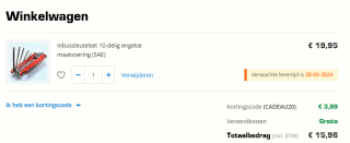 Datona kortingscode voor 20% korting op gereedschap