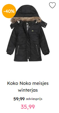 40% korting op alle winterjassen in de outlet van Kixx