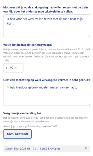 Claim €25 schadevergoeding bij NS (ook vandaag)