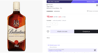 Bebidas alcohólicas a precios super baratos en Miravia