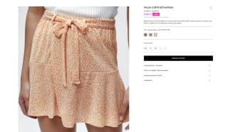 Falda corta estampada por 3,99€