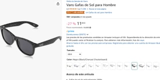 Vans Gafas de Sol para Hombre por 10,50€