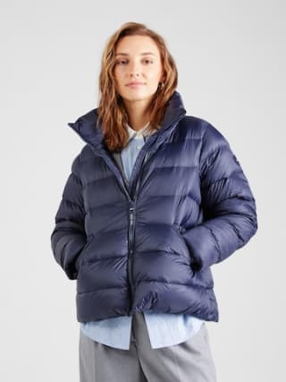 Tommy Hilfiger navy winterjas voor €149,40 bij AboutYou
