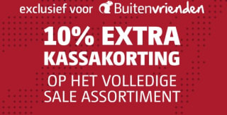 10% extra kassakorting op de sale (tot 70%) bij Bever