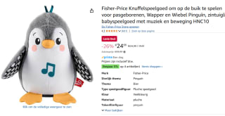 Fisher-Price Newborn - Flap & Wobble Pengui voor €24,99 bij Amazon