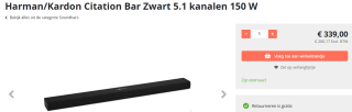 Harman/Kardon Citation Bar soundbar voor €339 bij Electrocentrum