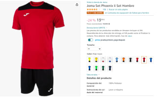 Joma Set Phoenix Ii conjunto deportivo por 13,99€