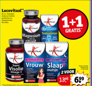 1+2 gratis op alle Lucovitaal bij Kruidvat