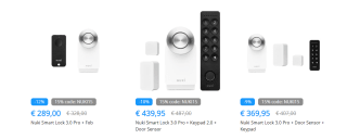 Tink kortingscode voor 15% extra korting op Nuki Smart Lock 3.0 Pro bundels