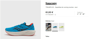 Zapatillas de running Saucony TRIUMPH 20 por 61€