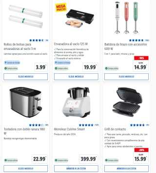 15% descuento en productos de cocina en Lidl