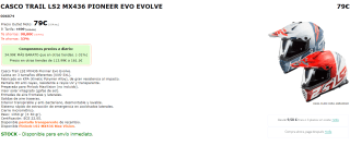 Casco de Trail LS2 MX436 Pionner Evo Evolve por 79€