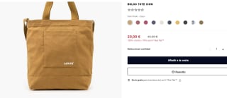 Bolso Tote Levi”s Icon por solo 18€