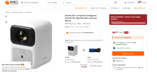 Proyector Inteligente Portátil HD 720p 350 ANSI Lúmenes Wanbo Dali 1 color Blanco por 99,99€