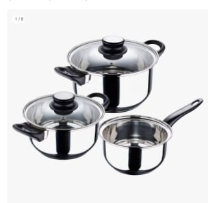 San Ignacio Bateria 5pcs acero inoxidable por 13.81€