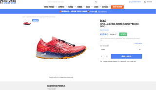 Zapatillas Asics FujiSpeed de trail running Mujer por solo 49,99€