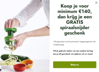 Gratis OXO spiraalsnijder t.w.v. €19,89 bij aankoop vanaf €140 bij Greenpan