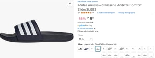 adidas Adilette Comfort slippers voor €19,60 bij Amazon
