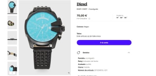 Reloj cronógrafo marca Diesel BABY CHIEF por 70€
