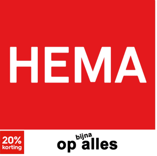 Vanavond 20% korting op bijna alles bij de HEMA