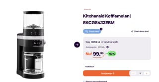 KitchenAid Koffiemolen voor €99,95