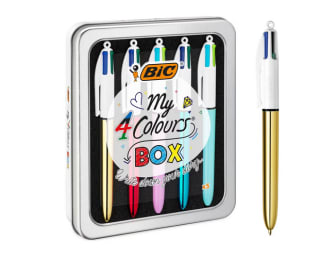 BIC Caja 5 Bolígrafos 4 Colores retráctil por solo 7€