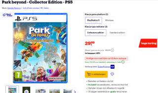 Playstation 5 / PS5 – Park Beyond – Collector’s Edition voor €24,88 bij Bol