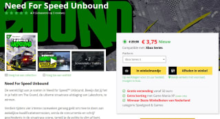 Need For Speed Unbound voor Xbox series X voor €3,75 bij Game Mania