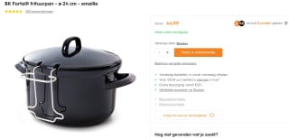 BK Fortalit Frituurpan Ø 24 cm voor €44,99 bij Blokker