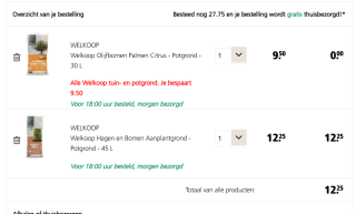 1+1 gratis op alle Welkoop tuin- en potgrond