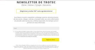 10€ dto para tu primera compra de +80€ desde Trotec
