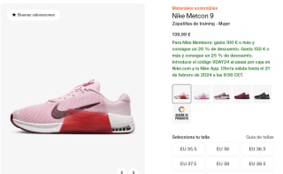Nike hasta 25% EXTRA descuento en tu compra